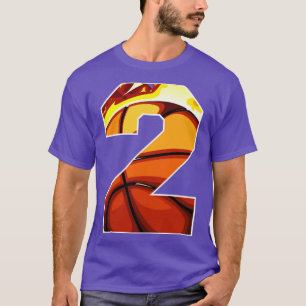 Camiseta Regalo de baloncesto número 2 Personalizado person