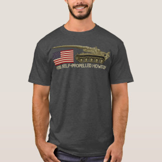 Camiseta Regalo de bandera estadounidense de Howitzer EEUU 