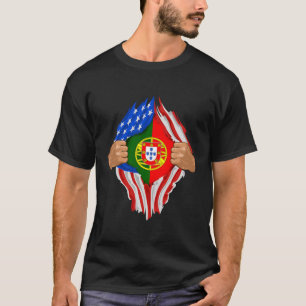 Camiseta Regalo de bandera portuguesa en mi interior