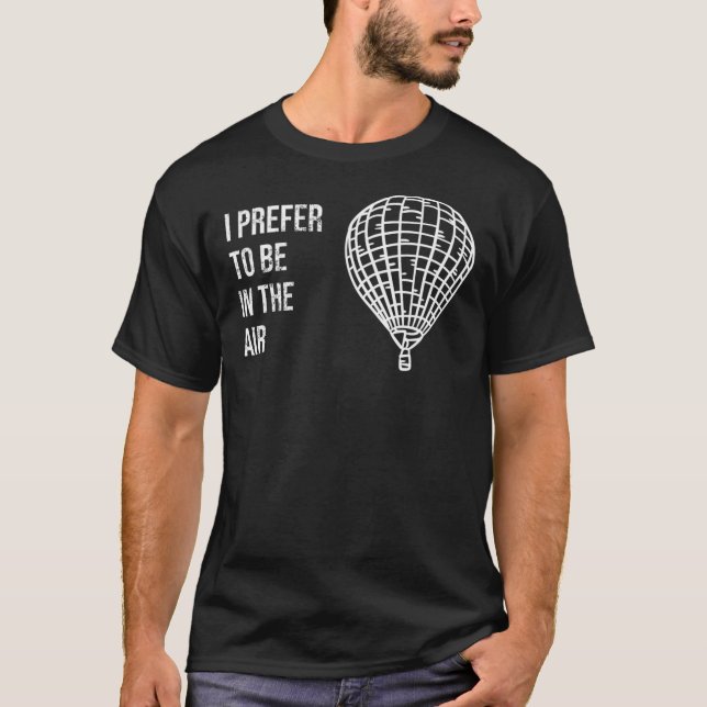 Camiseta Regalo de barco de globo aerostático regalo de glo (Anverso)