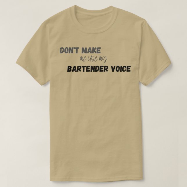 Camiseta Regalo de barman para compañeros de trabajo idea d (Diseño del anverso)