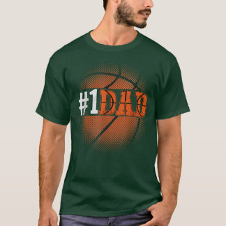 Camiseta Regalo de básquetbol para papá de hijo y hija 1