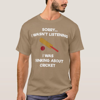 Camiseta Regalo de bate de escucha divertido juego de crick
