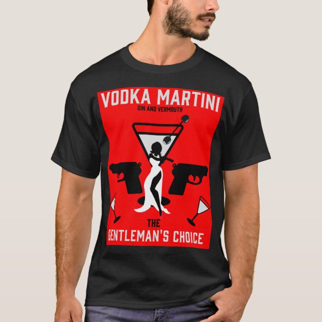 Camiseta Regalo de bebida Vodka Martini (Anverso)