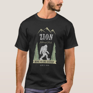 Camiseta Regalo de Bigfoot vintage del Parque Nacional Zion