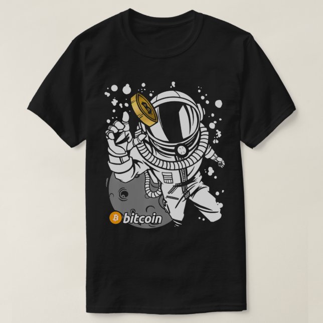 Camiseta Regalo de bitcoin en el espacio para inversores o  (Diseño del anverso)