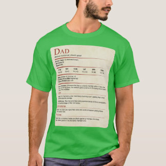 Camiseta Regalo de bloque de estadísticas de papá DD