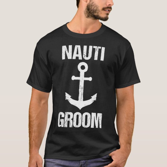 Camiseta Regalo de boda para navegantes novios Boda Cruise (Anverso)