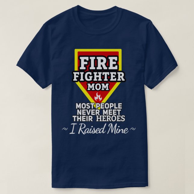 Camiseta Regalo de bombero a mamá regalo de bombero a bombe (Diseño del anverso)