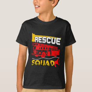 Camiseta Regalo de bombero salvavidas de escuadrón de resca