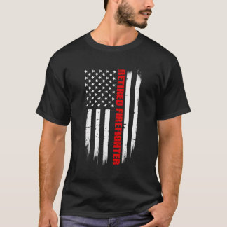 Camiseta Regalo de bomberos jubilados - Delgada línea roja