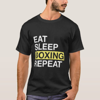 Camiseta Regalo De Boxeo De Amante Para Boxer Eat Sleep Box