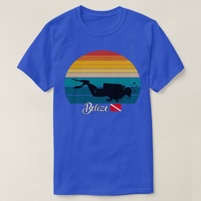 Camiseta Regalo de buceo de Belice Scuba (Diseño del anverso)