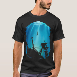 Camiseta Regalo de buceo por mar profundo Scuba Diver Under