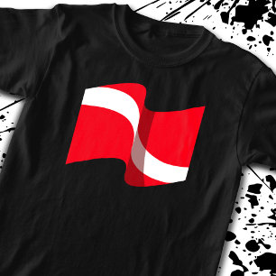 Camiseta Regalo de buceo Scuba - Bandera de buceo - Buceado