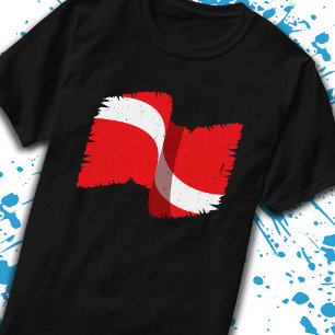 Camiseta Regalo de buceo Scuba - Bandera de buceo - Buceado