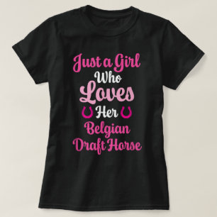 Camiseta Regalo de caballo de tiro belga a las mujeres les