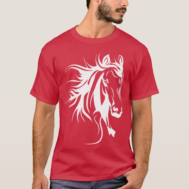 Camiseta Regalo de caballos Cabeza de Caballo (Anverso)