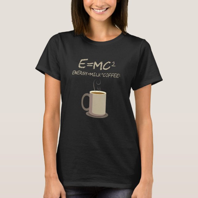 Camiseta Regalo de café de Coffee Energy Milk de EMC2 Funny (Anverso)
