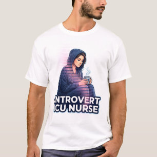 Camiseta Regalo de café estético para enfermera de UCI intr