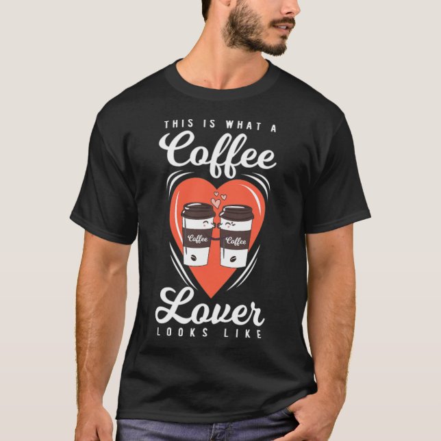 Camiseta Regalo de CAFÉ gato negro (Anverso)