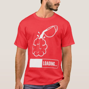 Camiseta Regalo de café Lover para carga de cerebro