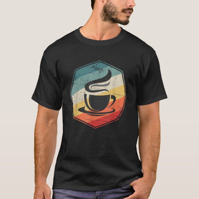 Camiseta Regalo de cafetera retro Barista (Anverso)