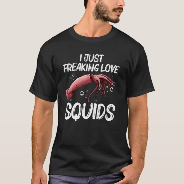 Camiseta Regalo De Calamar Para Hombres Mujeres Gigantes Ca (Anverso)
