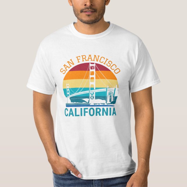 Camiseta Regalo de California del puente Golden Gate de San (Anverso)