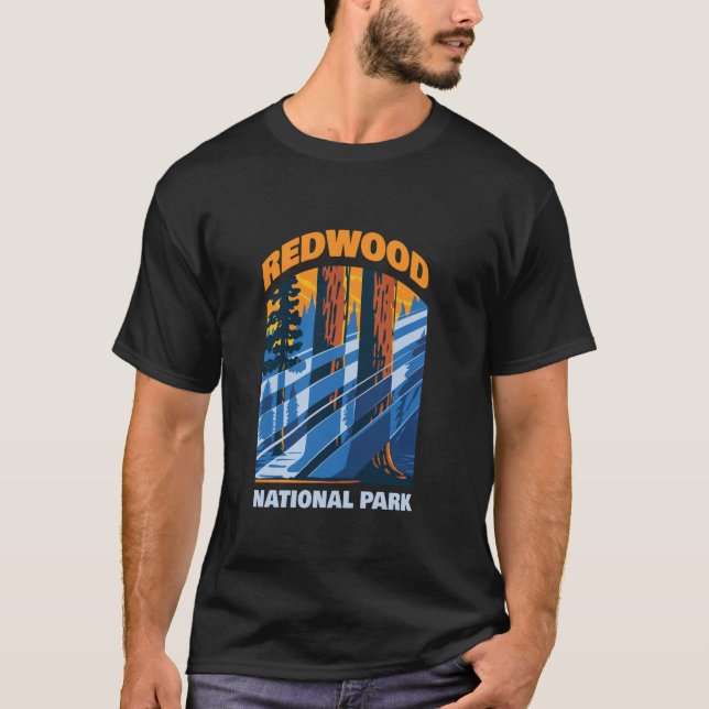 Camiseta Regalo de California en Redwood US National Park (Anverso)