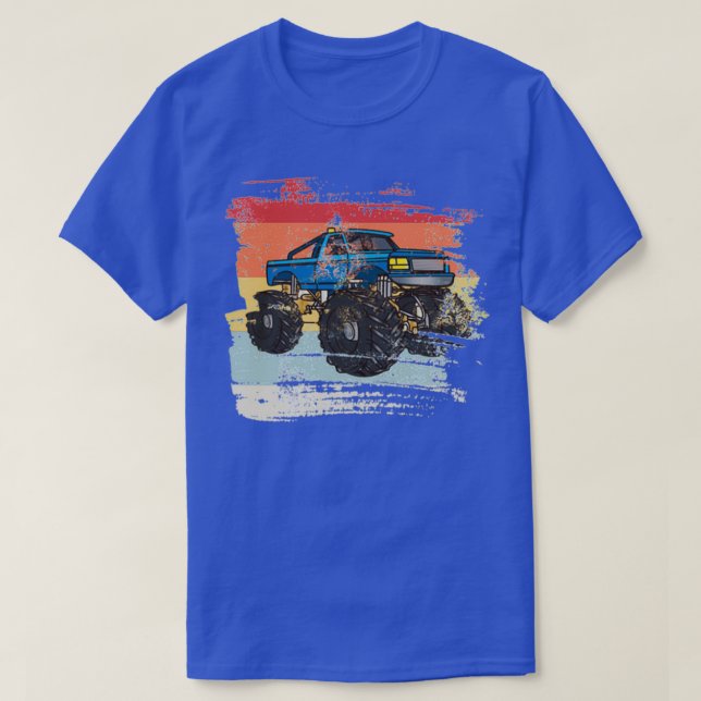 Camiseta Regalo De Camión De Monstruo Retro Para Conductor  (Diseño del anverso)