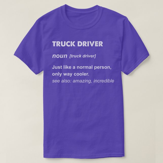Camiseta Regalo de camionero  (Diseño del anverso)