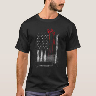 Camiseta Regalo de camionero con bandera estadounidense