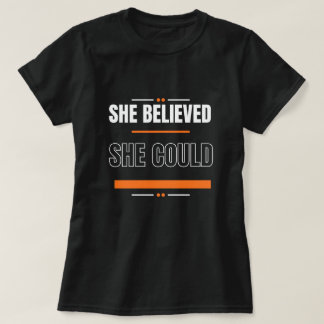 Camiseta | Regalo de Camisa Negra con Frase Inspir