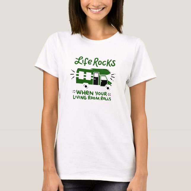 Camiseta Regalo de campana de camping (Anverso)