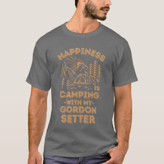 Camiseta Regalo de camping con gordonsetter