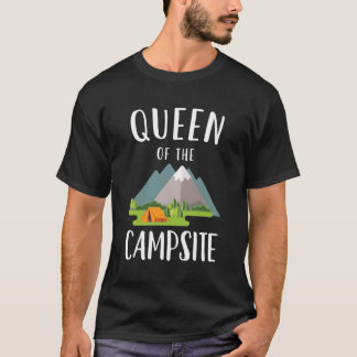 Camiseta Regalo De Camping De La Reina Del Campamento Para