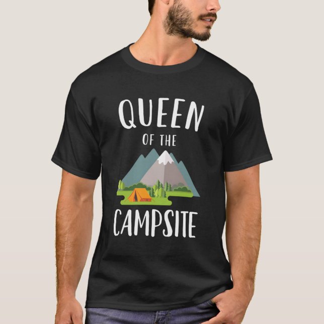 Camiseta Regalo De Camping De La Reina Del Campamento Para  (Anverso)
