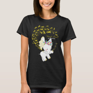 Camiseta Regalo de cáncer infantil elefante para hija peque