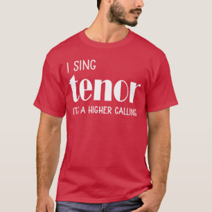 Camiseta Regalo de cantante vocal de llamada superior I Sin
