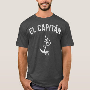 Camiseta Regalo de capitán de esquí de la bandera de El Cap