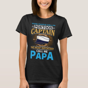 Camiseta Regalo de capitán de lancha pontón para abuelo pap