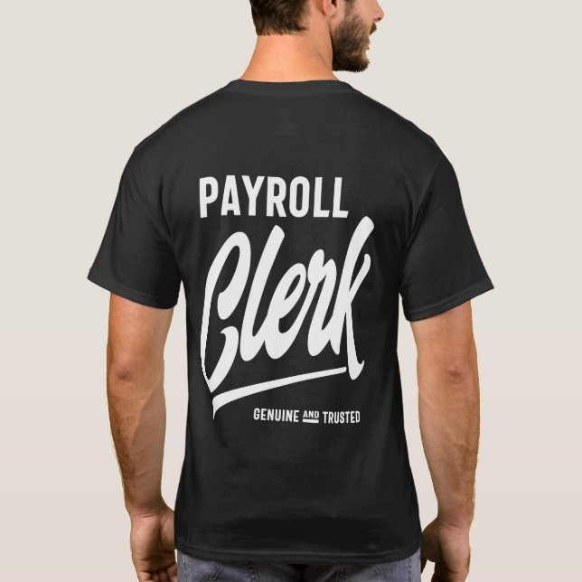 Camiseta Regalo de cargo de empleado de nómina (Reverso)