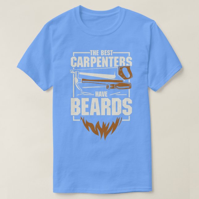 Camiseta Regalo de carpintería con barba de carpintería (Diseño del anverso)