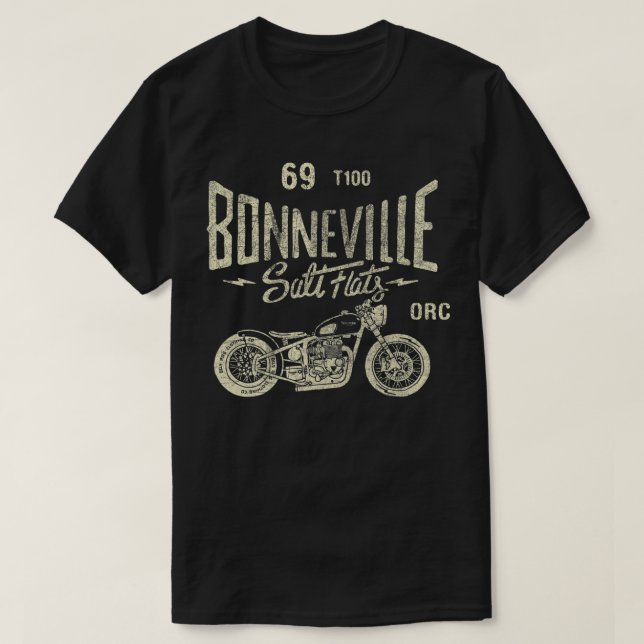 Camiseta Regalo de Carreras de moto de Bonneville Salt Flat (Diseño del anverso)