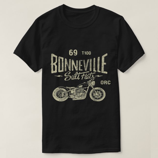 Camiseta Regalo de Carreras de moto de Bonneville Salt Flat (Diseño del anverso)