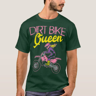Camiseta Regalo de Carreras de motocicletas Dirt Bike Queen