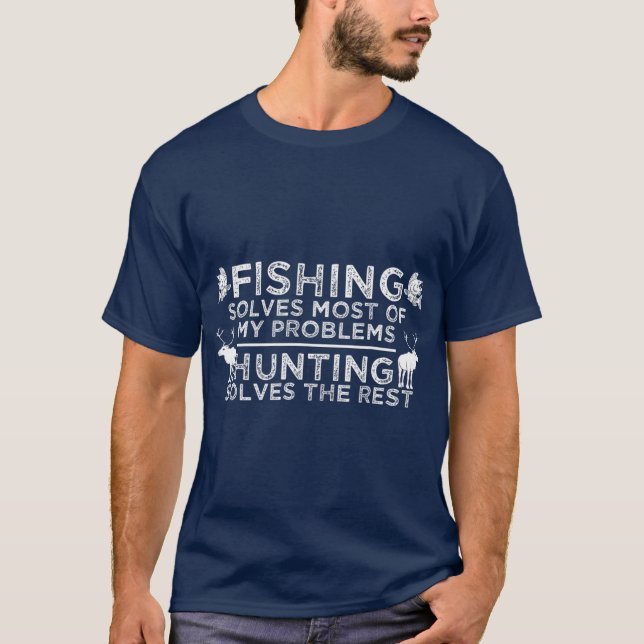 Camiseta Regalo de cazadores de pesca (Anverso)