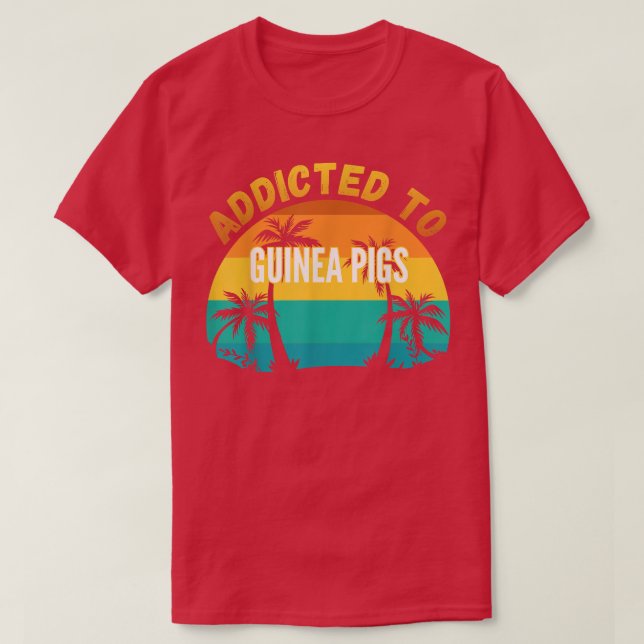 Camiseta Regalo de cerdos de Guinea, adicto a cerdos de Gui (Diseño del anverso)