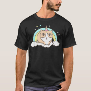 Camiseta Regalo de cerdos de Guinea con unicornio de arcoir